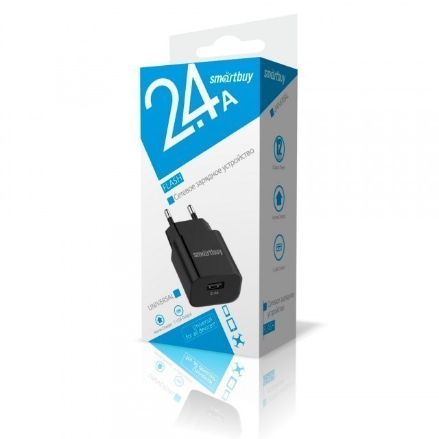 Адаптер Smartbuy 1025 Flash  (1 USB, черный)