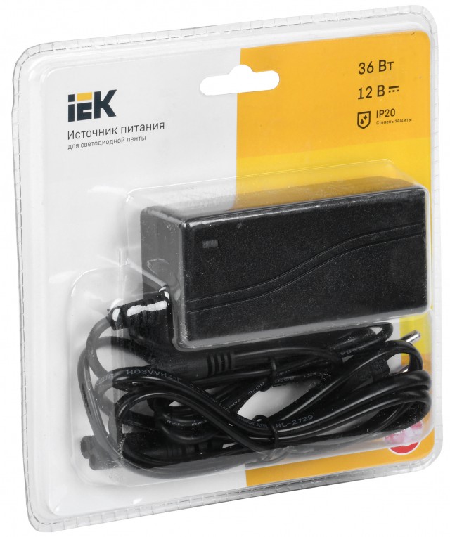 Блок питания IEK (36W, IP20, Jack-5,5)