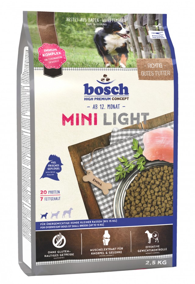 Сухой корм для собак Bosch Mini Light (2,5 кг)
