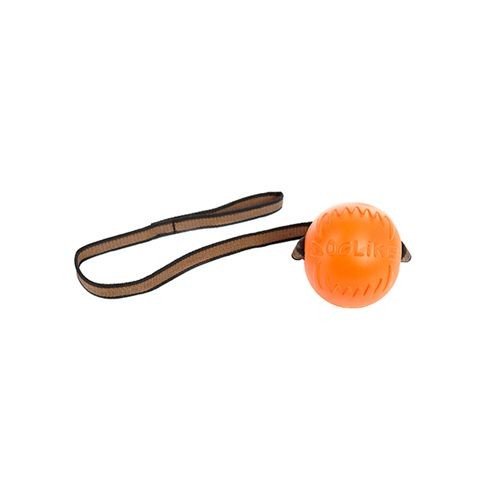 Игрушка DogLike Мяч с лентой (оранжевый, диаметр 6,5 см)