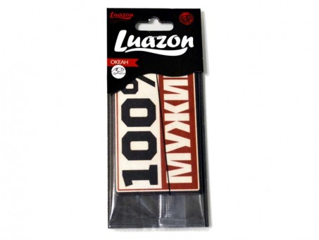 Ароматизатор-пластинка Luazon - 100% мужик (океан)