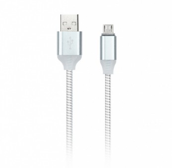 Кабель зарядки Smartbuy 12 Illuminate USB - MicroUSB (2,1 А, 1 м, белый)