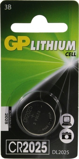 Батарейка CR2025 GP Lithium (блистер, 1 шт)