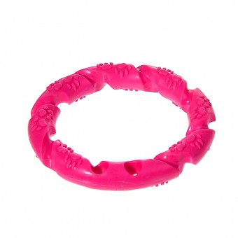 Игрушка Пижон Кольцо витое (диаметр 11,5 см, розовая)