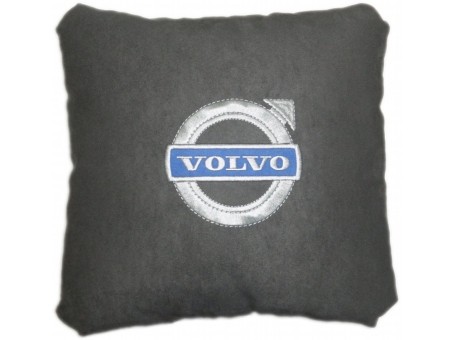 Подушка замшевая Volvo (А101 - серая)