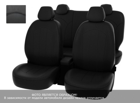 Чехлы  Mazda CX-5 2015-> Рестайлинг 40:20:40 зад.сид черный/отстрочка черная, экокожа "Оригинал"