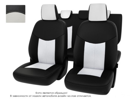 Чехлы  Nissan Sentra 14-> чер-бел экокожа "Оригинал"
