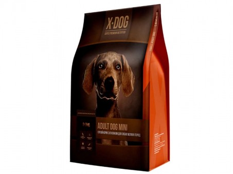 Сухой корм для собак X-Dog Adult Mini, с ягненком (8 кг)
