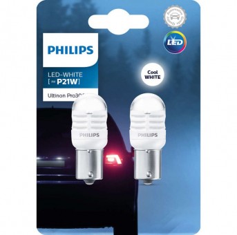 Светодиодные лампы Philips P21W Ultinon Pro3000 LED (6000K, 2 шт)