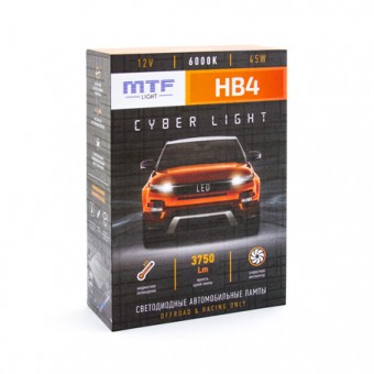 Светодиодные лампы MTF Cyber Light HB4 (6000K)