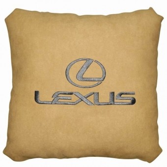 Подушка Lexus (экокожа, бежевая)