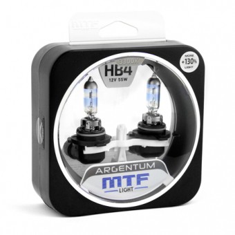 Лампы MTF Argentum +130% HB4 9006 (12 V, 55 W, 2 шт)