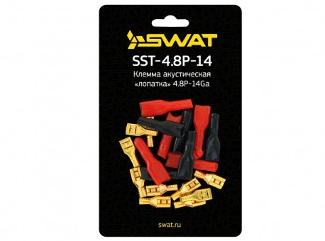 Клемма Swat SST-4.8P-14 Ш4.8/D2.5 (5 красных + 5 черных)