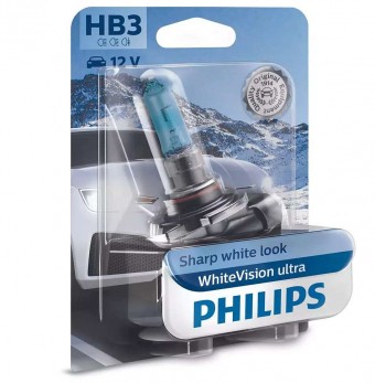 Лампа Philips HB3 WhiteVision Ultra (12 В, 65 Вт, блистер)