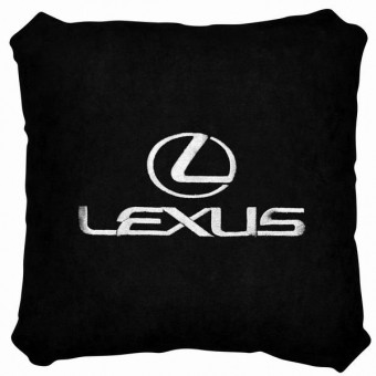 Подушка Lexus (экокожа, черная)