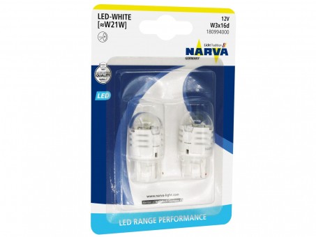Светодиодные лампы Narva W21W Range Performance LED (6000K, 2 шт)