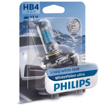 Лампа Philips HB4 WhiteVision Ultra (12 В, 55 Вт, блистер)