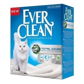 Наполнитель кошачьего туалета Ever Clean Total Cover (глиняный, 6 кг, 6 л, без запаха)