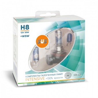 Лампы SVS Intensive +130% H8 (12 V, 35W, +2 W5W)