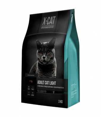 Сухой корм для кошек X-Cat Adult Light, с курицей (3 кг)