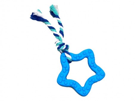 Игрушка Пижон Звездочка с веревочкой (8 см, голубая)