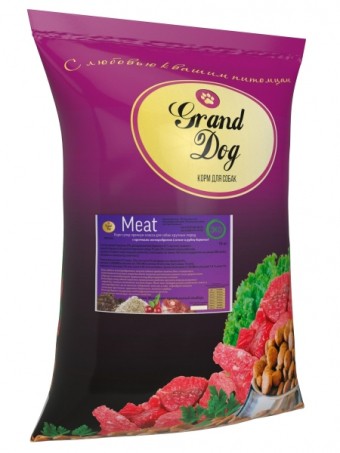 Сухой корм для собак Grand Dog Meat, бараньи легкое и рубец (10 кг)