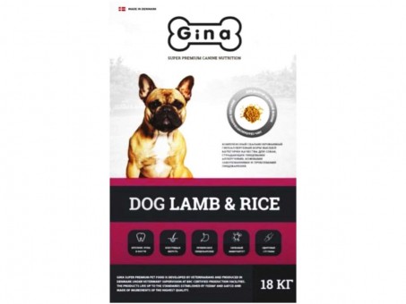 Сухой корм для собак Gina Dog Lamb & Rice (18 кг)