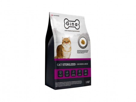 Сухой корм для кошек Gina Sterilized (1 кг)
