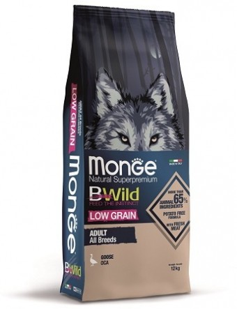 Сухой корм для собак Monge BWild Low Grain - Goose (12 кг)