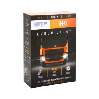 Светодиодные лампы MTF Cyber Light 24V H4 H/L (6000K)