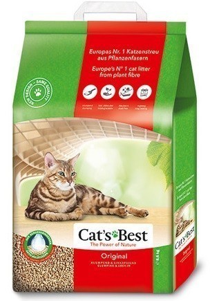 Наполнитель кошачьего туалета Cats Best Original (древесный, 8,6 кг, 20 л, без запаха)