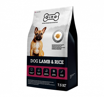 Сухой корм для собак Gina Dog Lamb & Rice (7,5 кг)
