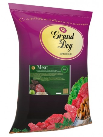 Сухой корм для собак Grand Dog Meat, говяжьи легкое и рубец (10 кг)
