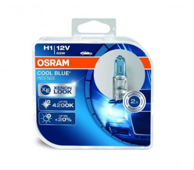 Лампы Osram H1 Cool Blue Intense (12 В, 55 Вт, блистер, 2 шт)
